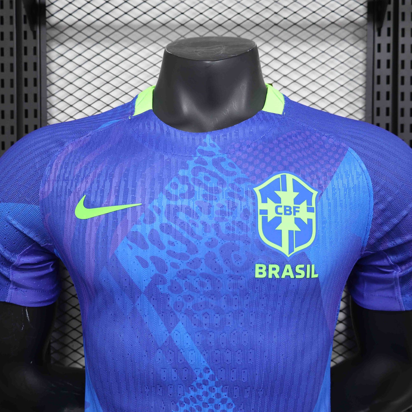 Camisola Brasil 2025 Alternativa Azul Versão Jogador