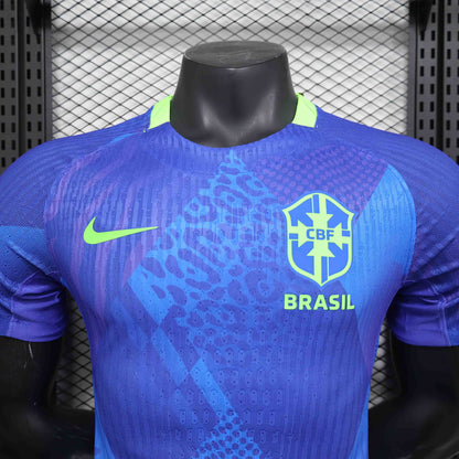 Camisola Brasil 2025 Alternativa Azul Versão Jogador