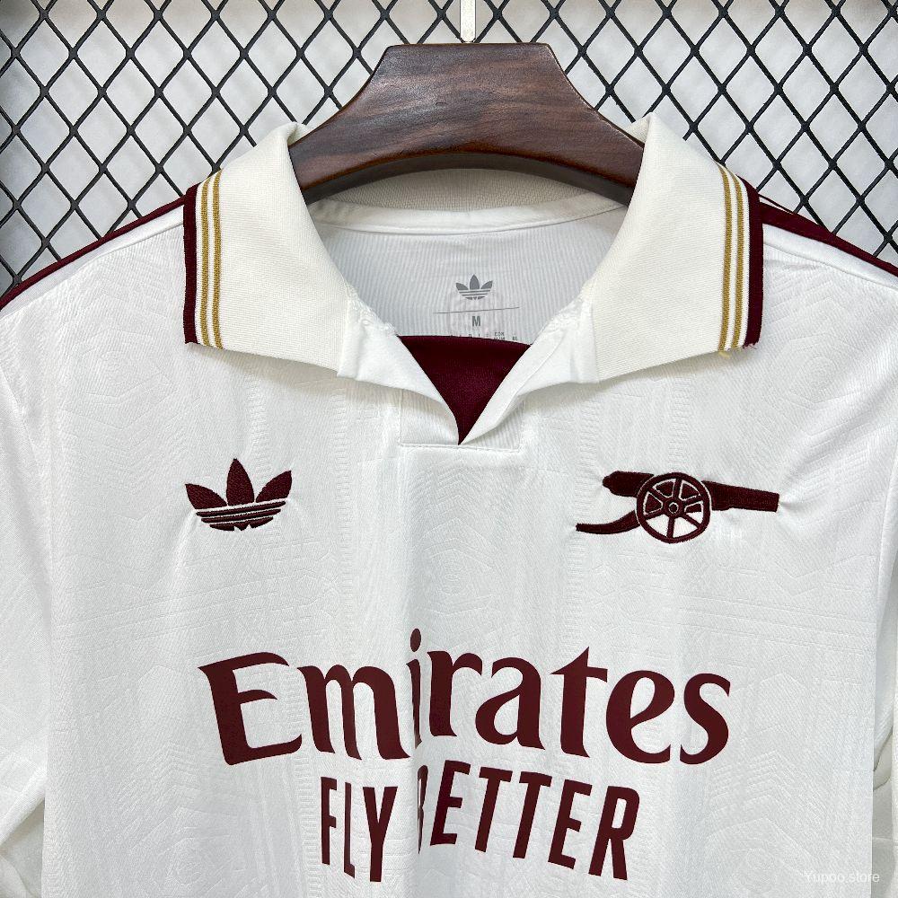 Camisola Manga Comprida ARS 2025-26 Alternativa Branca Versão Adepto