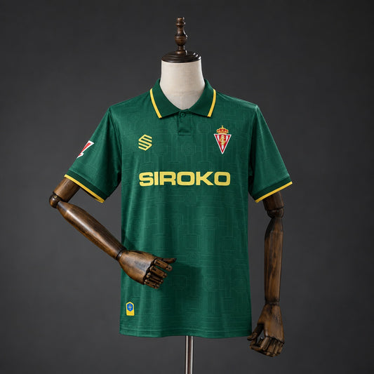 Camisola Real Sporting de Gijón 2026-27 Alternativa Verde Versão Adepto