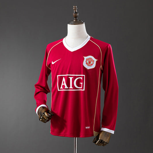 Camisola Manga Comprida M-UNITED 2006-07 Principal Versão Adepto