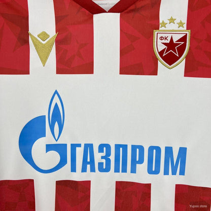 Camisola FK Estrela Vermelha 2024-25 Principal Versão Adepto