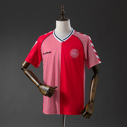 Camisola Dinamarca 1986 Principal Versão Adepto