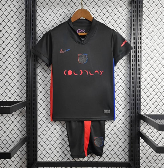Kit Criança FC Barcelona 2024-25 Edição Coldplay