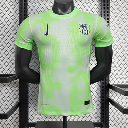Camisola FC Barcelona 2024-25 Alternativa Verde Versão Jogador