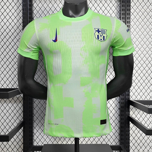 Camisola FC Barcelona 2024-25 Alternativa Verde Versão Jogador