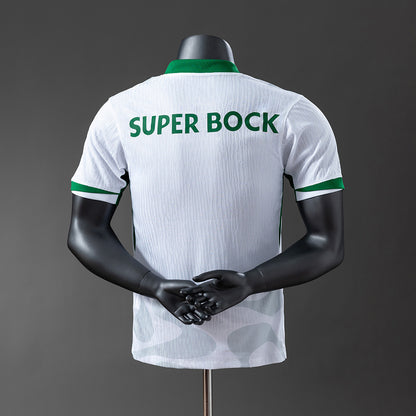 Camisola SCP 2025-26 Alternativa Branca Versão Jogador