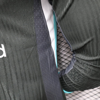 Camisola Manga Comprida LIV 2024-25 Alternativa Preta Versão Jogador