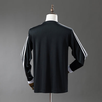 Camisola Manga Comprida Colo Colo 1991-92 Alternativa Preta Versão Adepto
