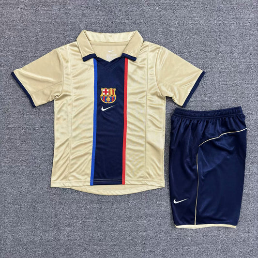 Kit Criança FC Barcelona 2001-02 Alternativo