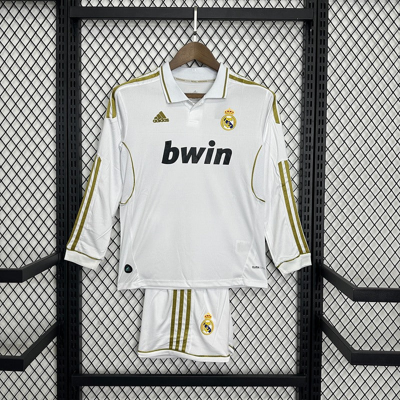 Kit Criança Manga Comprida Real Madrid CF 2011-12 Principal