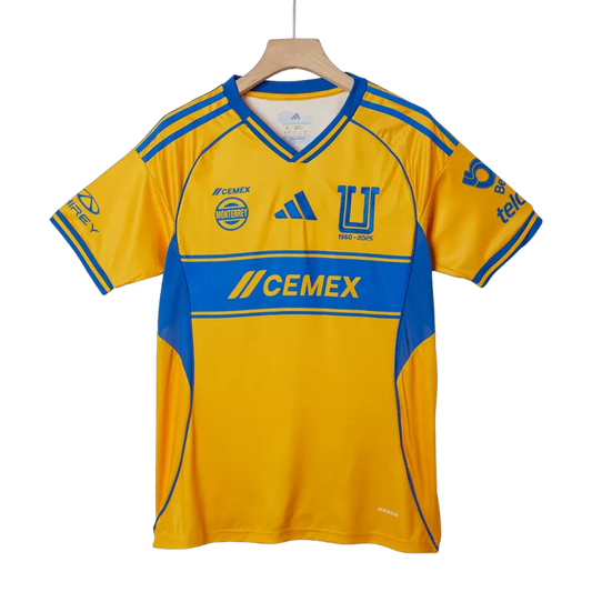 Camisola Tigres UANL 2025-26 Principal Versão Adepto