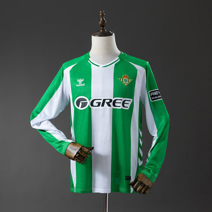 Camisola Manga Comprida Real Betis 2025-26 Principal Versão Adepto