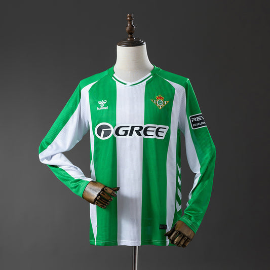 Camisola Manga Comprida Real Betis 2025-26 Principal Versão Adepto
