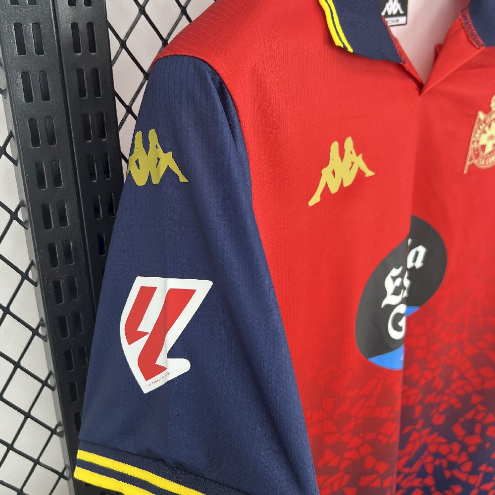 Camisola RC Deportivo de Corunha 2025-26 Alternativa Vermelha Versão Adepto