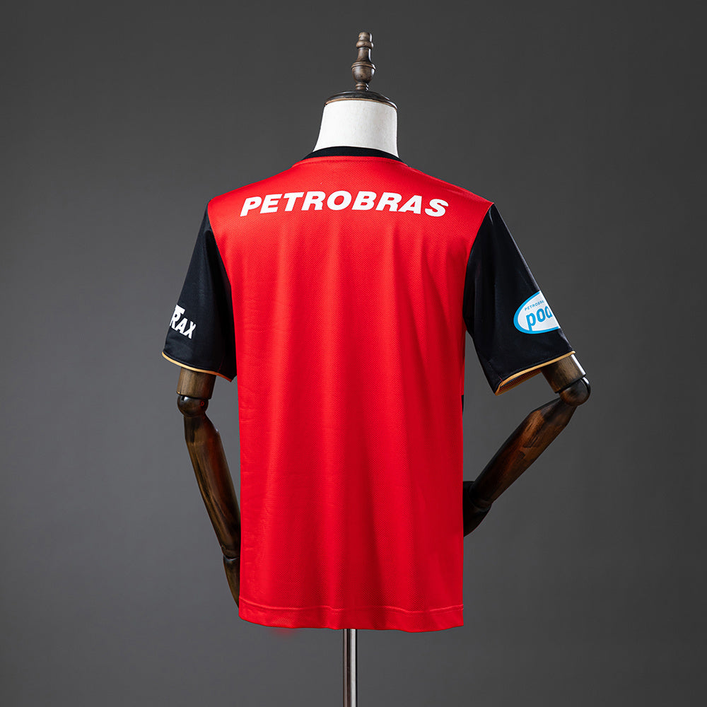 Camisola CR Flamengo 2008-09 Alternativa Vermelha Versão Adepto