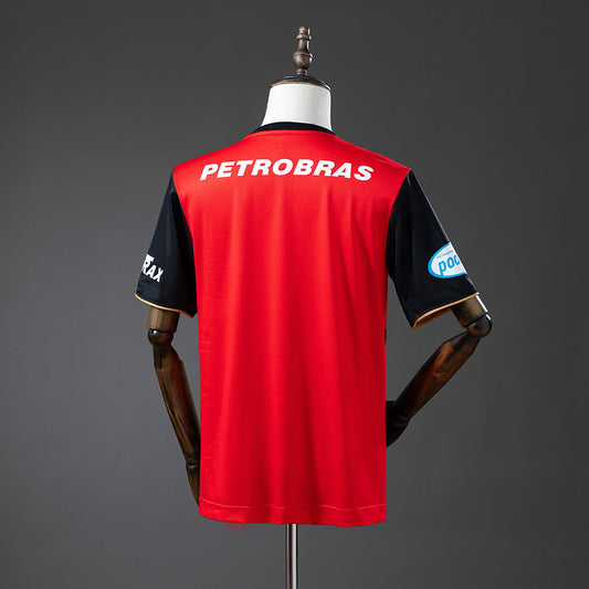 Camisola CR Flamengo 2008-09 Alternativa Vermelha Versão Adepto