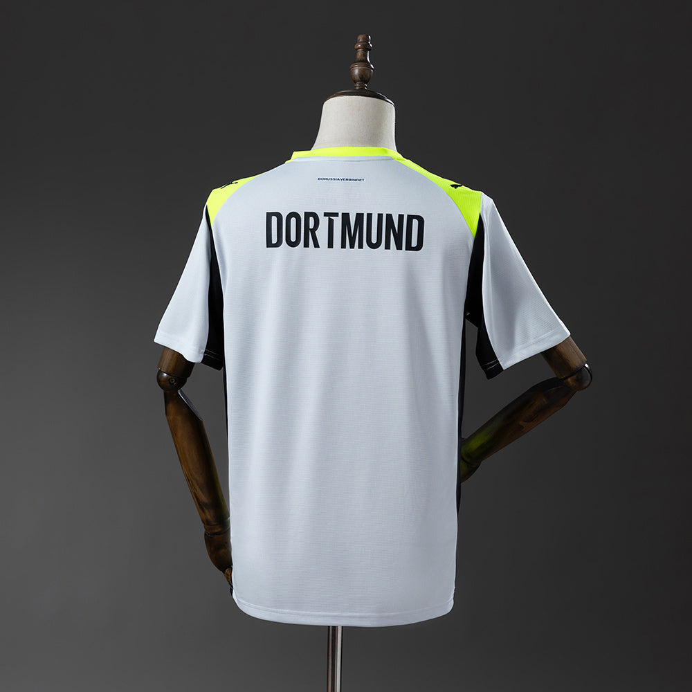 Camisola Borussia Dortmund 2025-26 Alternativa Cinzenta Versão Adepto
