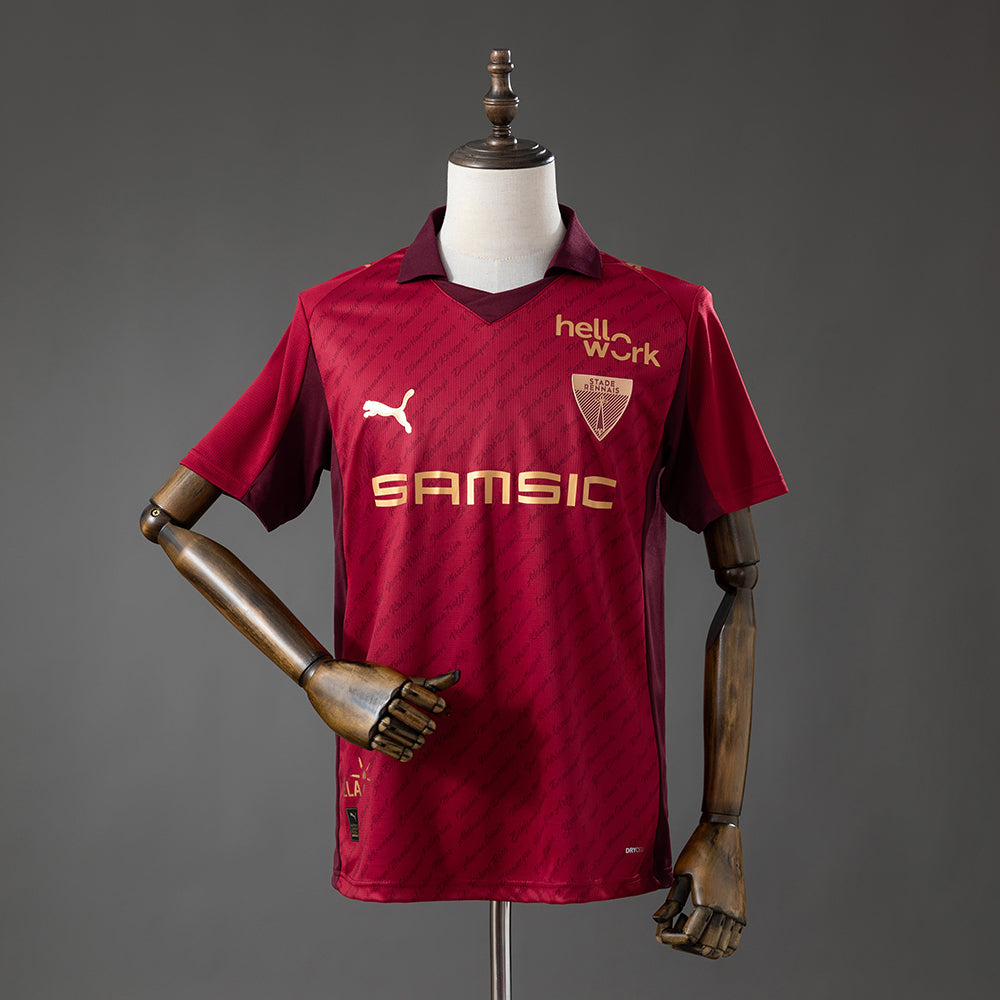 Camisola Stade Rennais FC 2025-26 Edição 125º Aniversário Versão Adepto