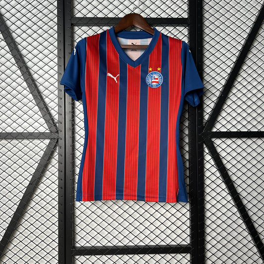 Camisola Bahia 2025-26 Alternativa Vermelha Versão Mulher