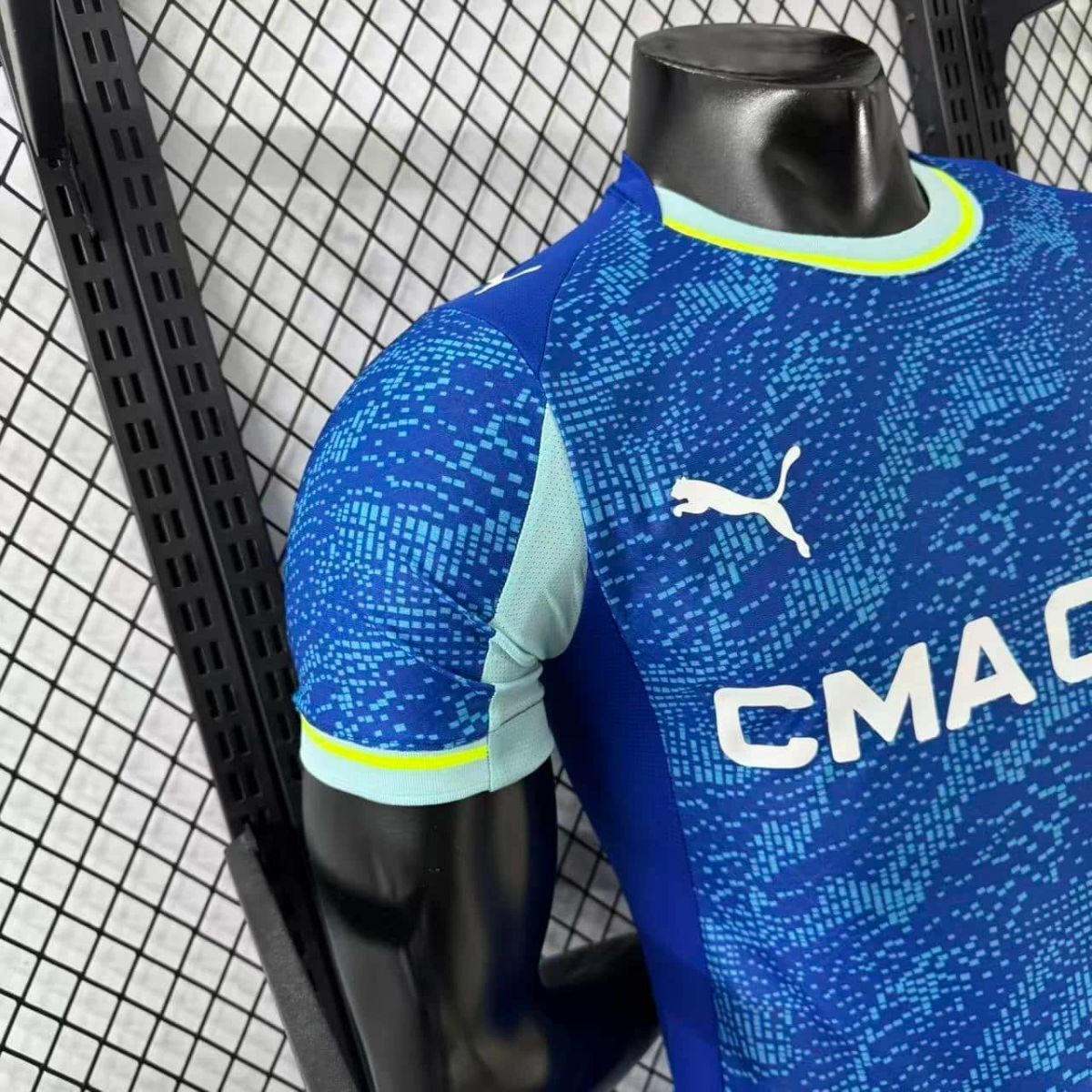 Camisola Olympique Marselha 2025-26 Alternativa Azul Clara Versão Jogador