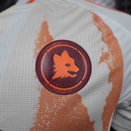 Camisola AS Roma 2024-25 Alternativa Branca Versão Jogador