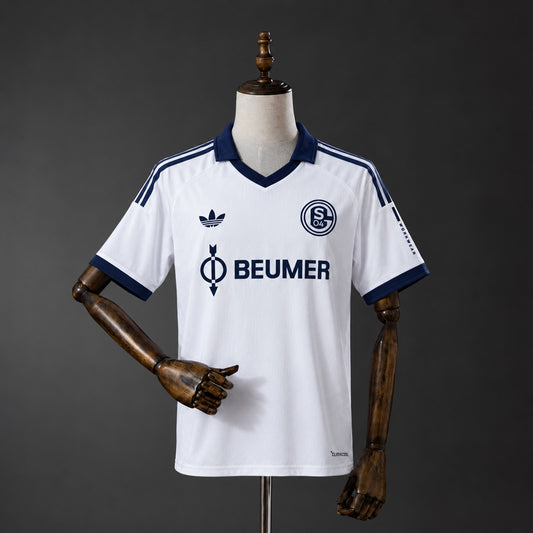 Camisola Schalke 04 2026-27 Alternativa Branca Versão Adepto