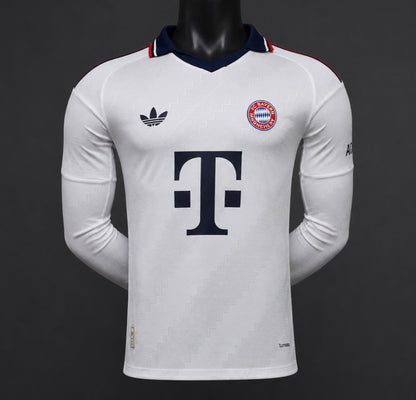 Camisola Manga Comprida FC Bayern Munique 2026-27 Alternativa Creme Versão Jogador