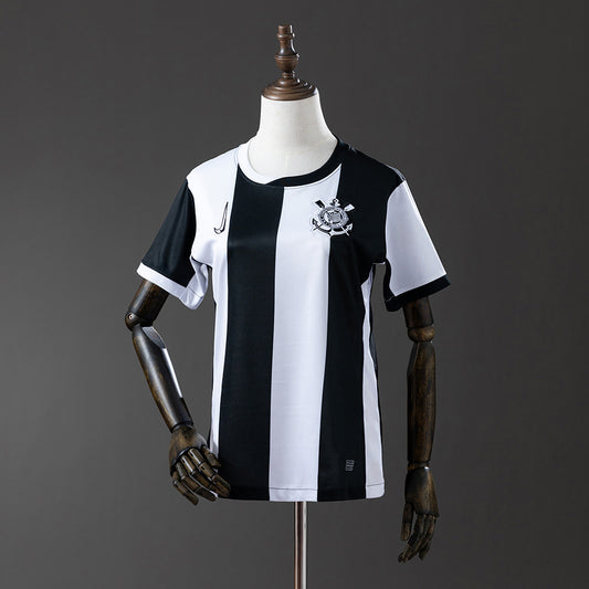 Camisola SC Corinthians 2024-25 Alternativa Preta/Branca Versão Adepto Mulher
