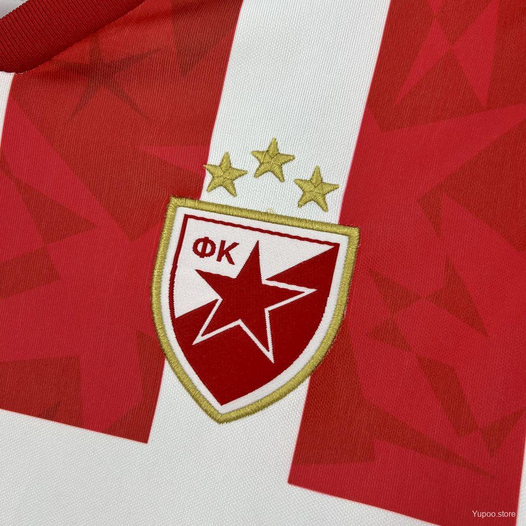 Camisola FK Estrela Vermelha 2024-25 Principal Versão Adepto