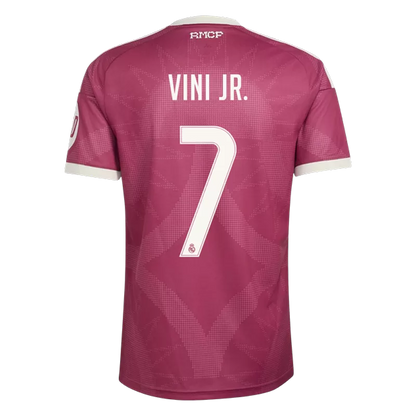 Camisola Real Madrid CF 2026-27 Alternativa Vermelha Versão Adepto VINI JR. #7