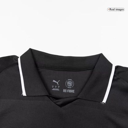 Camisola Manga Comprida MCI 2025-26 Alternativa Preta Versão Adepto