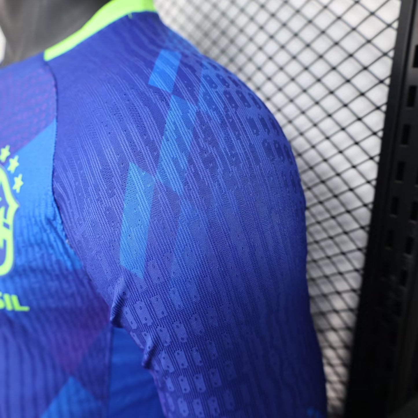 Camisola Manga Comprida Brasil 2025 Alternativa Azul Versão Jogador