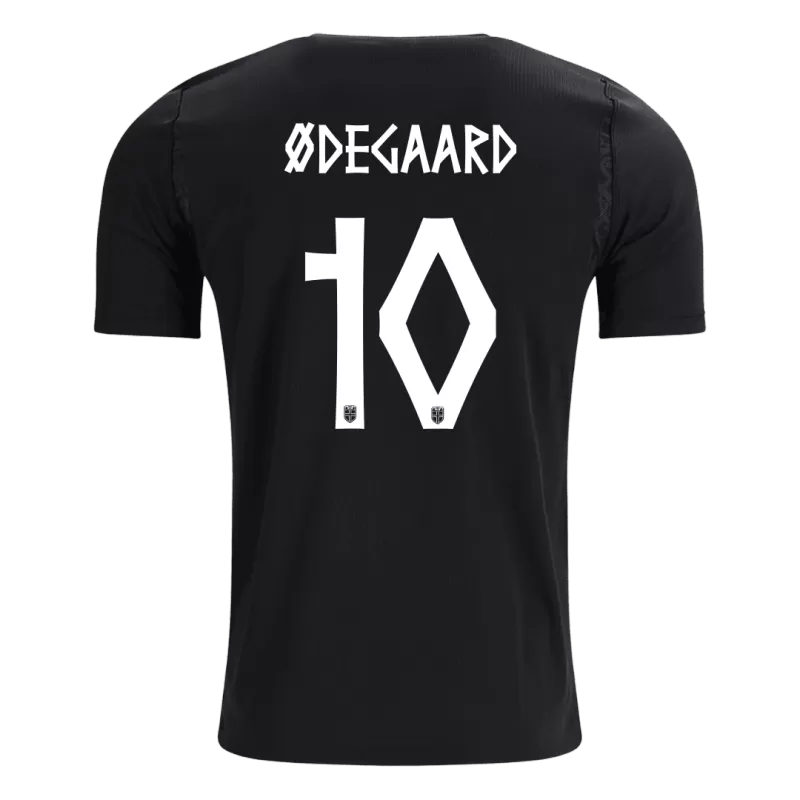 Camisola Noruega 2026 Alternativa Preta Versão Adepto BRAUT ØDEGAARD #10