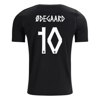 Camisola Noruega 2026 Alternativa Preta Versão Adepto BRAUT ØDEGAARD #10