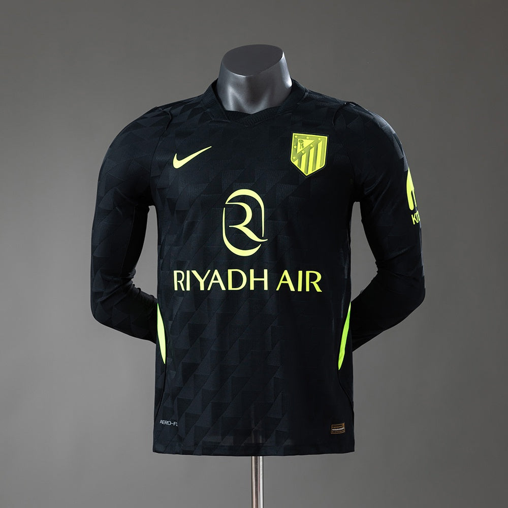 Camisola Manga Comprida Atletico Madrid 2026-27 Alternativa Preta Versão Jogador