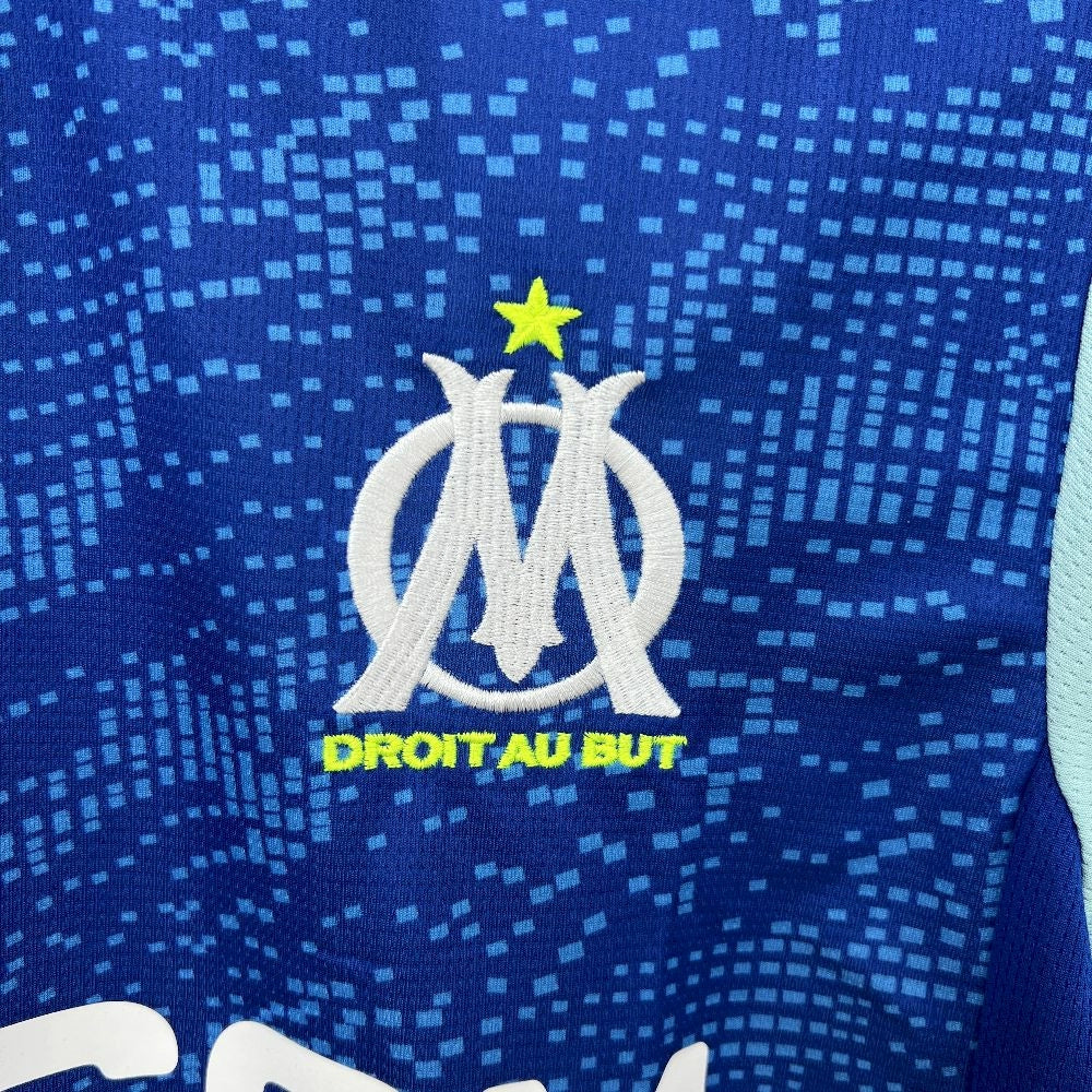 Camisola Olympique Marselha 2025-26 Alternativa Azul Clara Versão Adepto