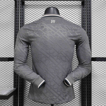 Camisola Manga Comprida Real Madrid CF 2024-25 Alternativa Preta Versão Jogador