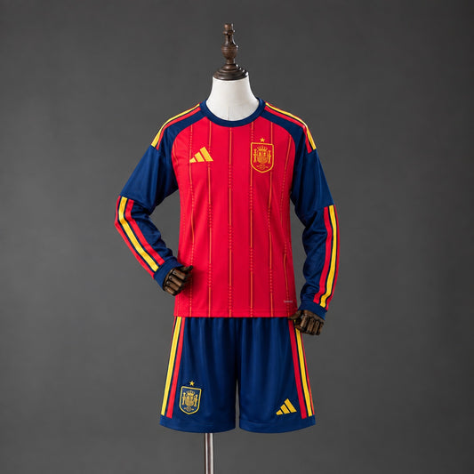 Kit Criança Manga Comprida Espanha 2026 Principal