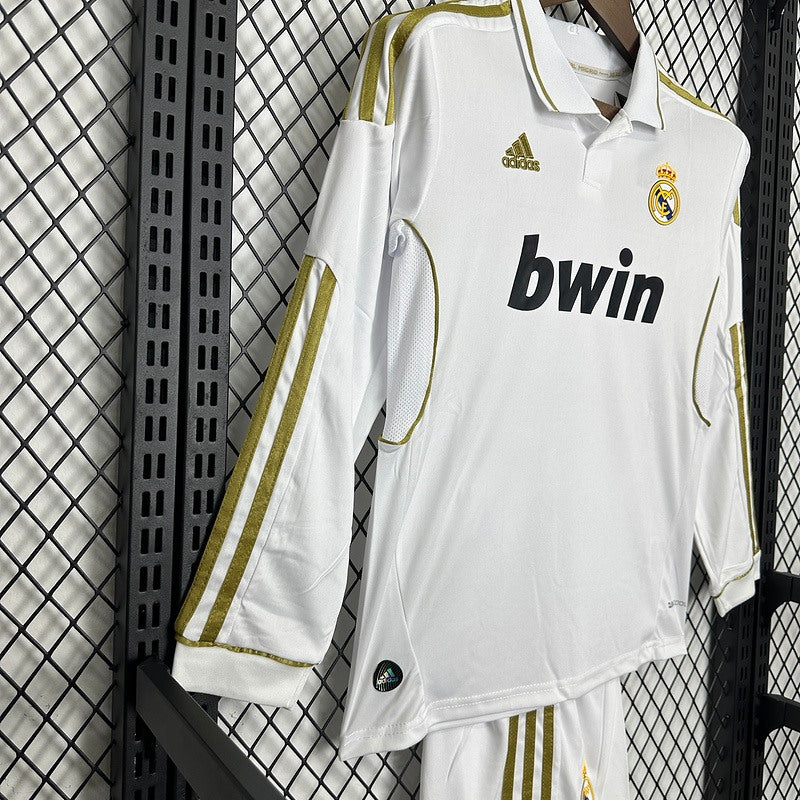 Kit Criança Manga Comprida Real Madrid CF 2011-12 Principal