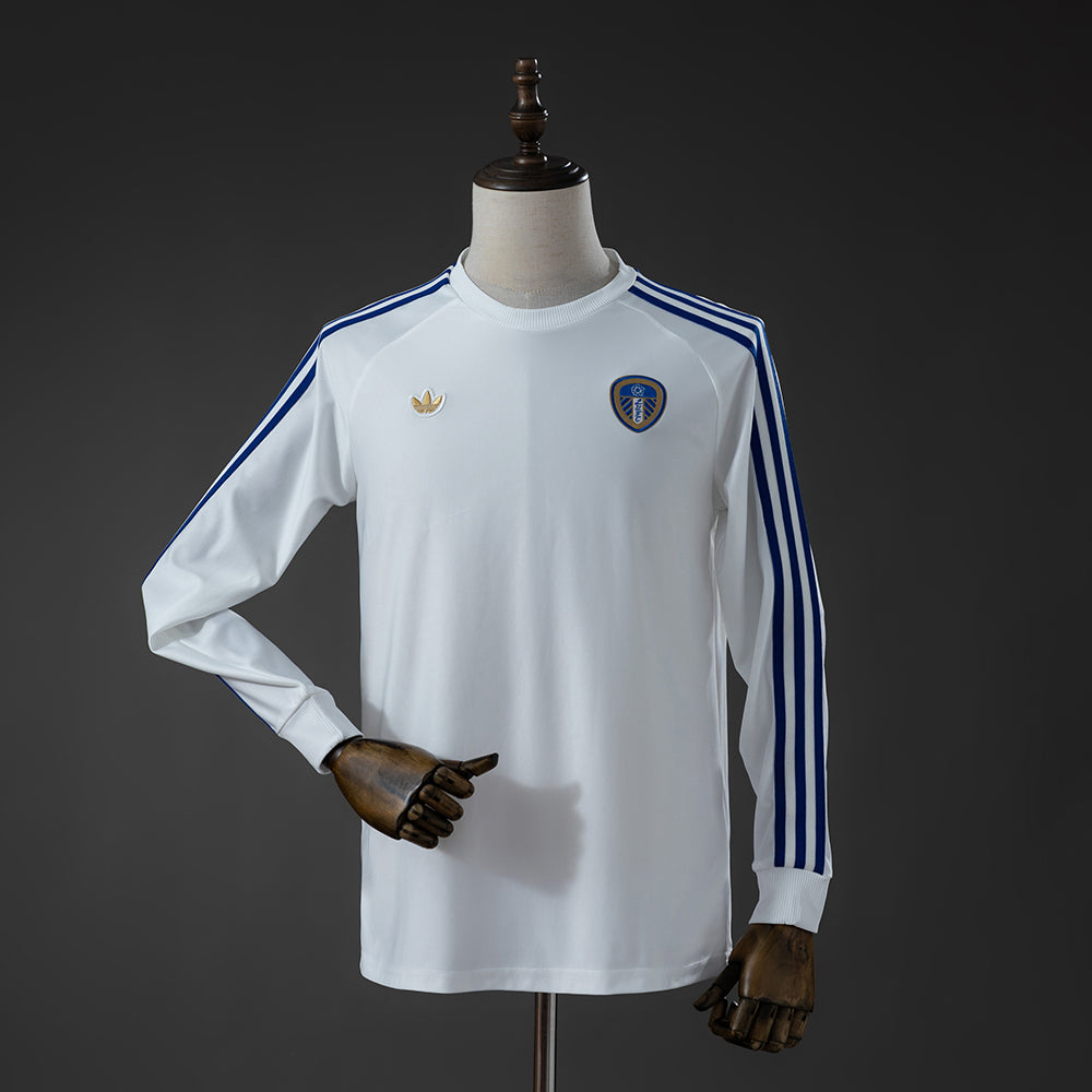 Camisola Manga Comprida Leeds-U 2026-27 Terrace Icons Branca Versão Adepto