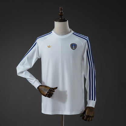 Camisola Manga Comprida Leeds-U 2026-27 Terrace Icons Branca Versão Adepto