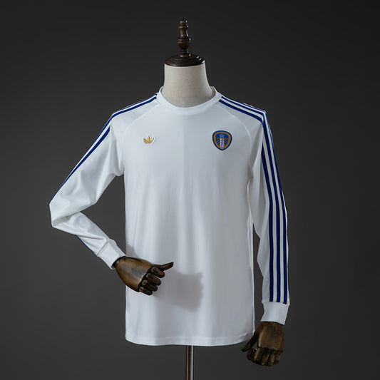 Camisola Manga Comprida Leeds-U 2026-27 Terrace Icons Branca Versão Adepto