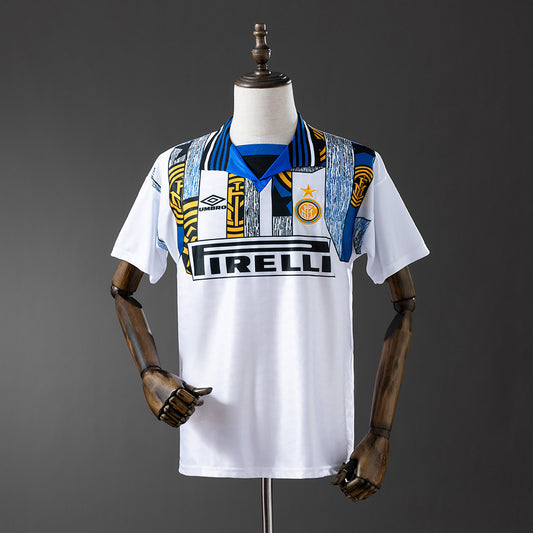 Camisola Inter Milão 1995-96 Alternativa Branca Versão Adepto