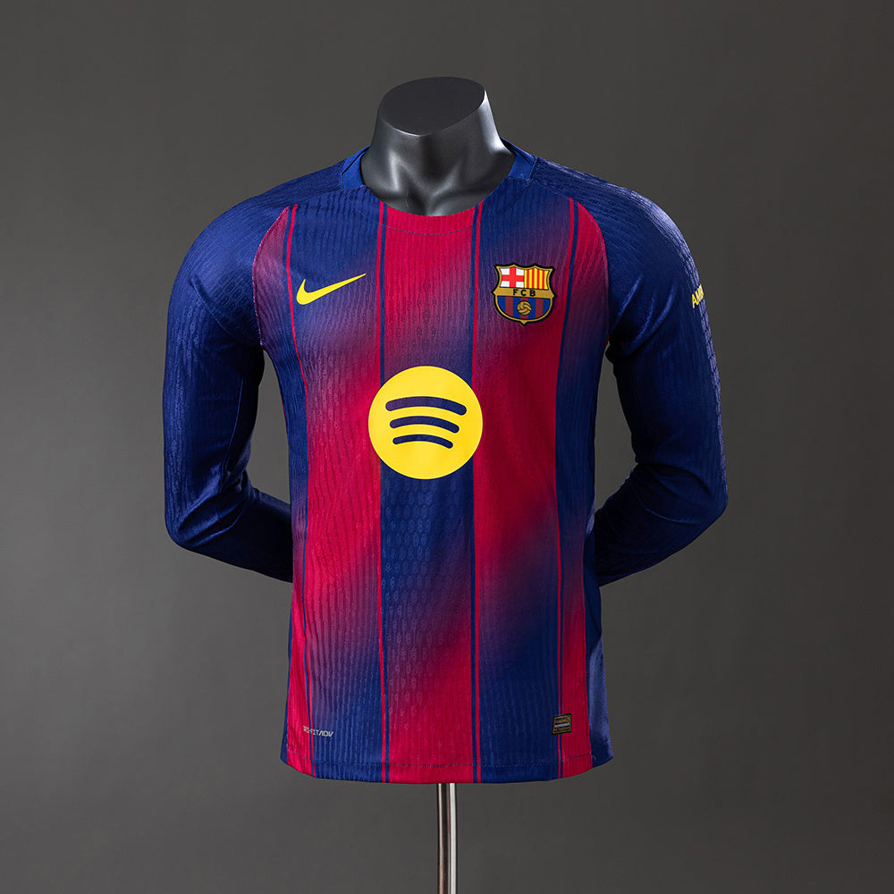 Camisola Manga Comprida FC Barcelona 2025-26 Principal Versão Jogador
