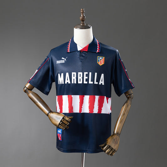Camisola Atletico Madrid 1997-98 Alternativa Azul Versão Adepto