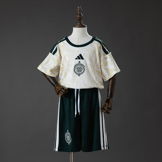 Kit Criança Celtic FC 2026-27 Alternativo Creme