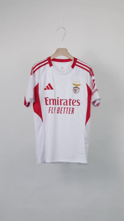 Camisola SLB 2025-26 Alternativa Branca Versão Adepto (Entrega Imediata)